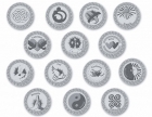  106 Silver Spanish-card Wedding coins 